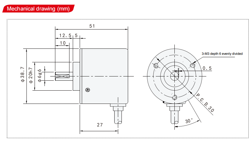 GOS38A04  Incremental Rotary Encoder