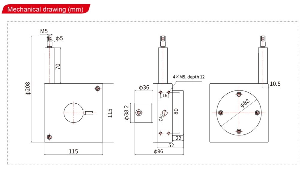 LX115S Draw Wire Encoder