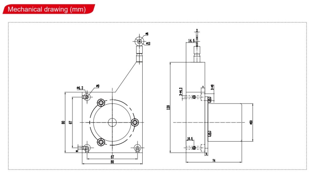 LX120S Draw Wire Encoder