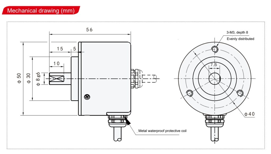 GOS5008B Incremental Rotary Encoder