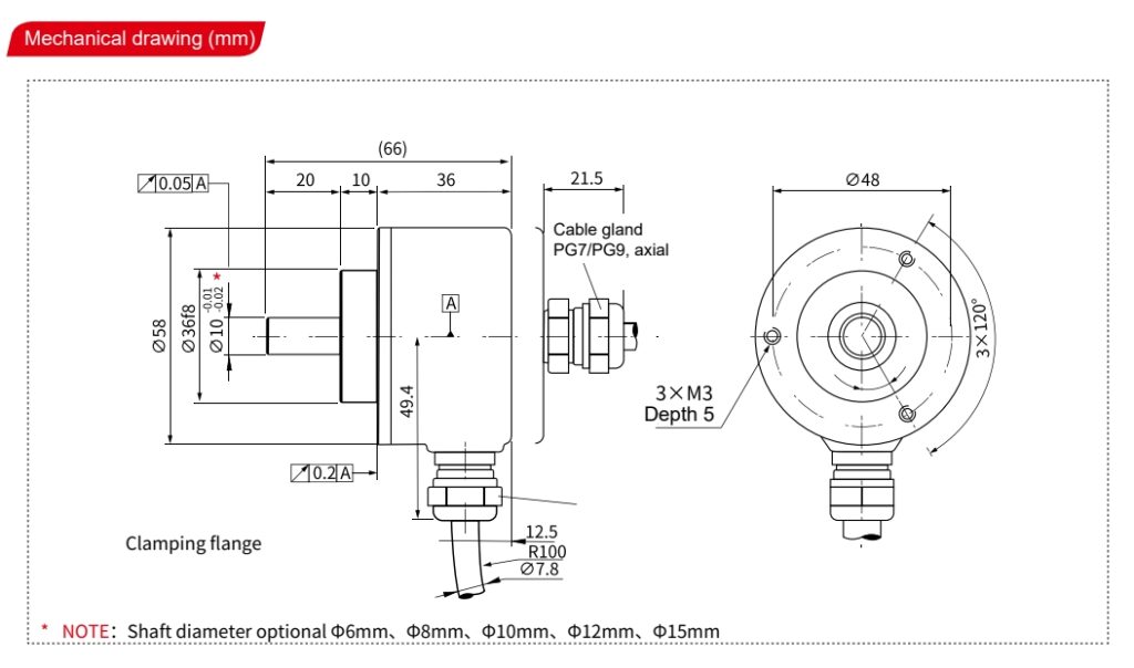 GLS58B02 Incremental Rotary Encoder