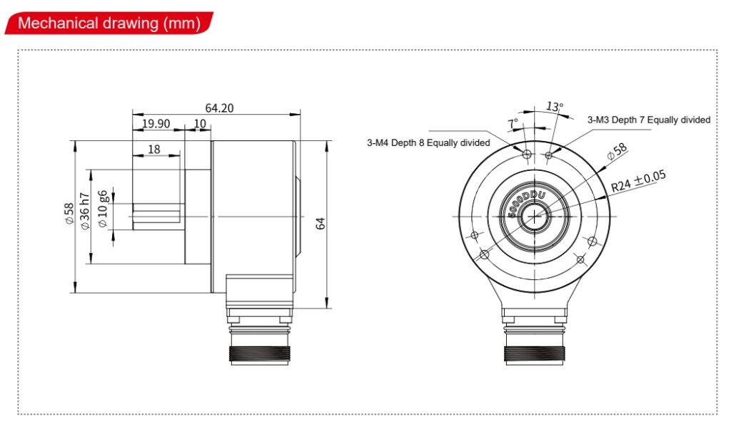GOS58F04 Incremental Rotary Encoder