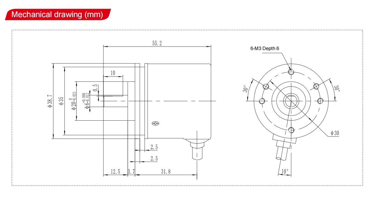 GOS38A03 Incremental Rotary Encoder