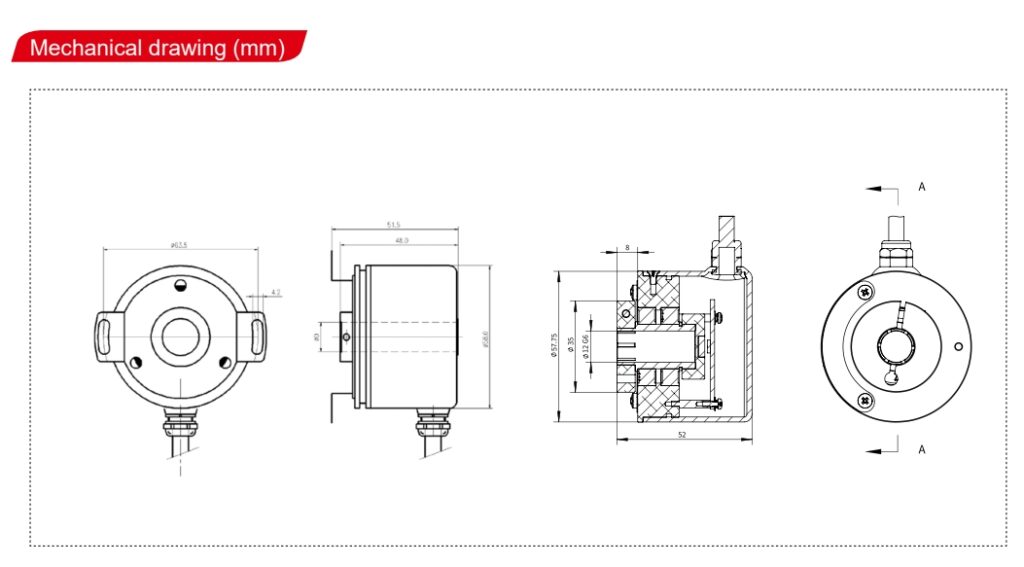 GLT5812B Incremental Rotary Encoder: